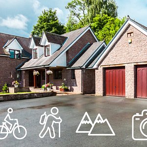 We have plenty of on-site parking on our gated drive and bike storage in our double garage.