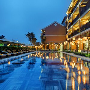 Allegro Hoi An - A Little Luxury Hotel & Spa in Hoi An, image may contain: Hotel, Resort, Pool, Chair