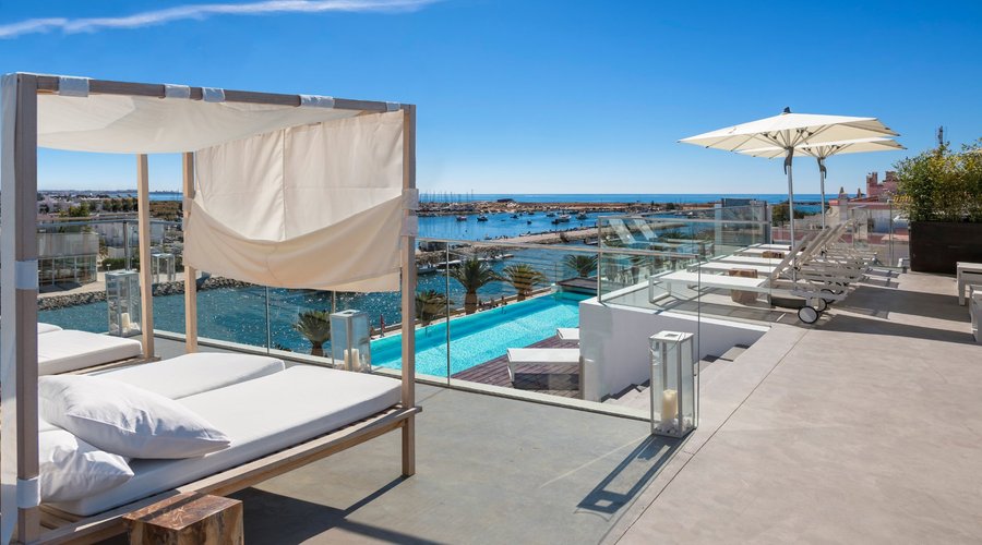 Our infinity pool located in the rooftop
