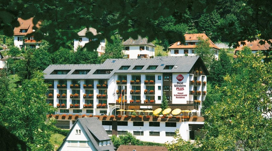 Aussicht auf das Hotel.