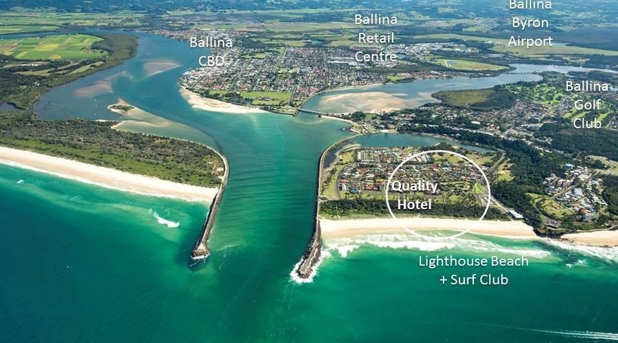 Quality Hotel Ballina Beach Resort opposite Lighthouse Beach