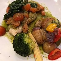Merluzzo Alla Genovese (baked cod loin)