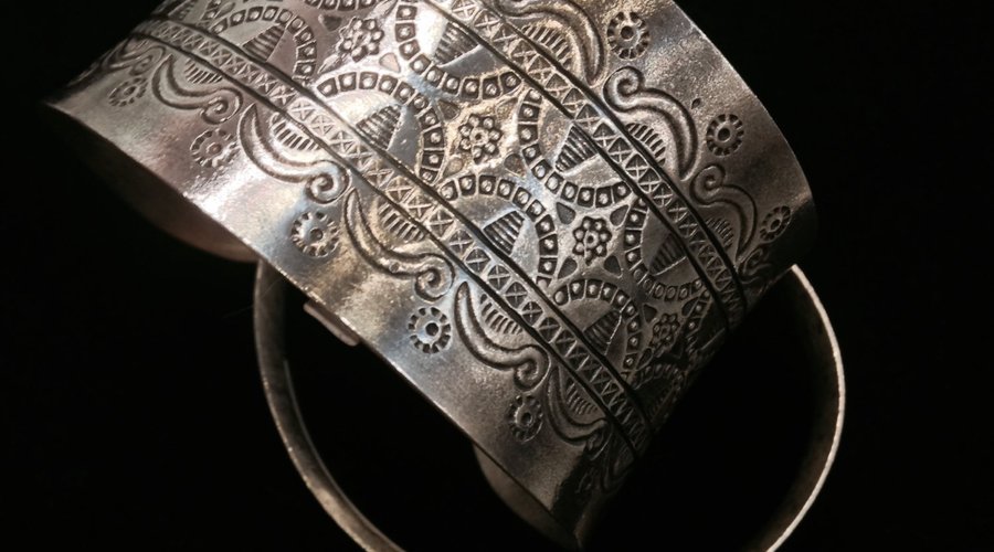 Thai silver cuff bangles 