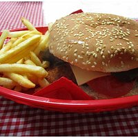 Chicken burger & Chips