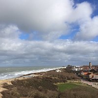North Sea and village view from De Hoge Hil