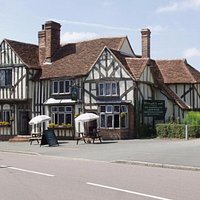 front of pub