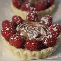 chocolate raspberry sweet almond tart