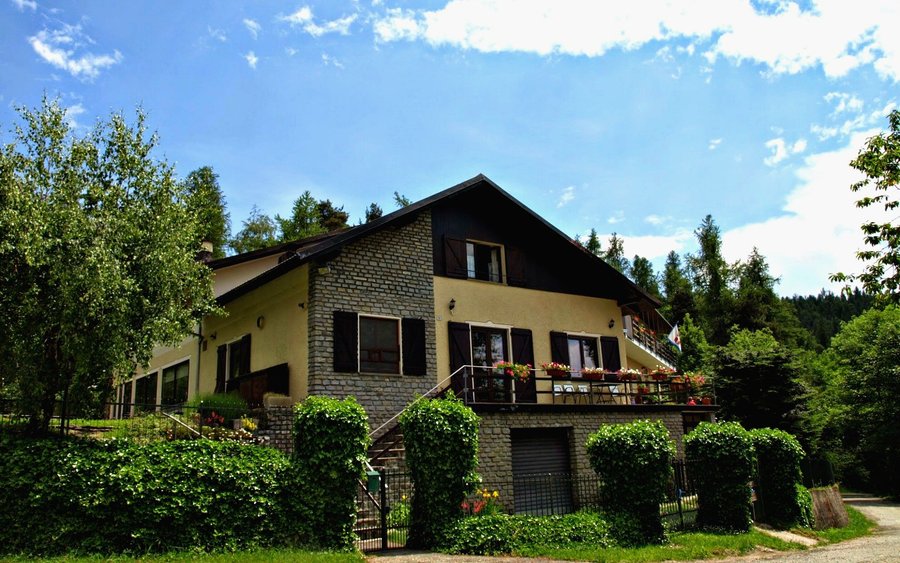 The front of our Bella Baita  Bed and Breakfast - Italian Alps Retreat