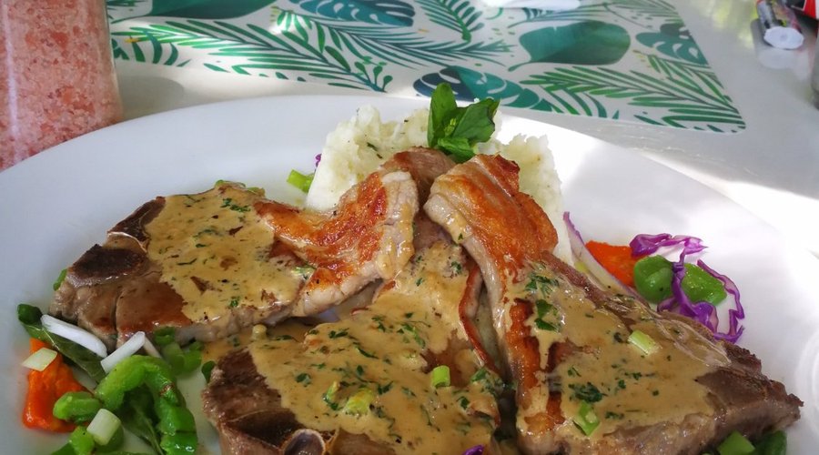 Lamb chops mint sauce
