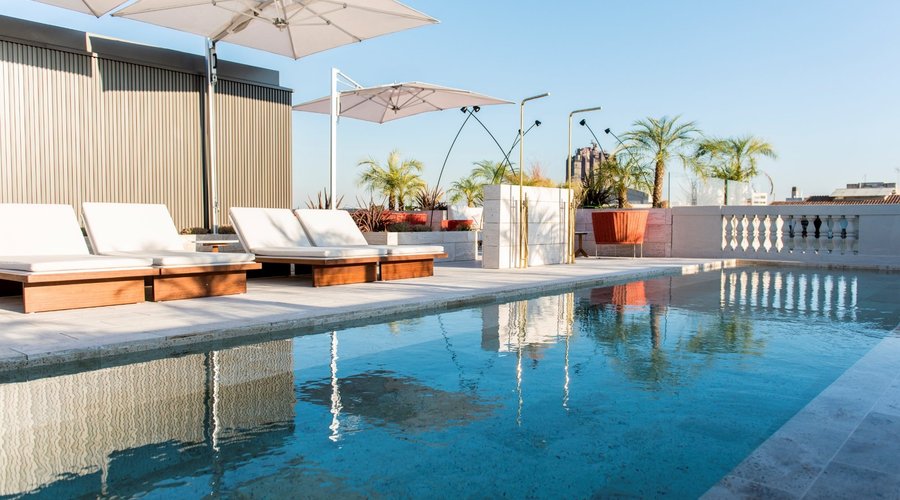 Pool area in rooftop