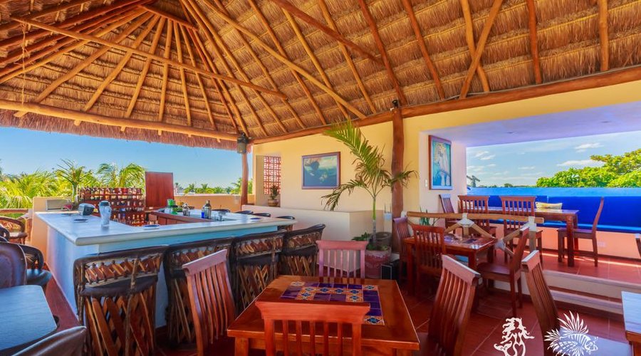 Rosa Sirena's Restaurant & Rooftop Palapa Bar, Isla Mujeres Mexico