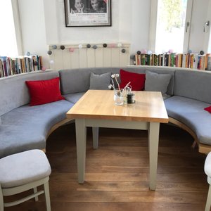 Villa Polanica in Polanica Zdroj, image may contain: Couch, Furniture, Table, Coffee Table