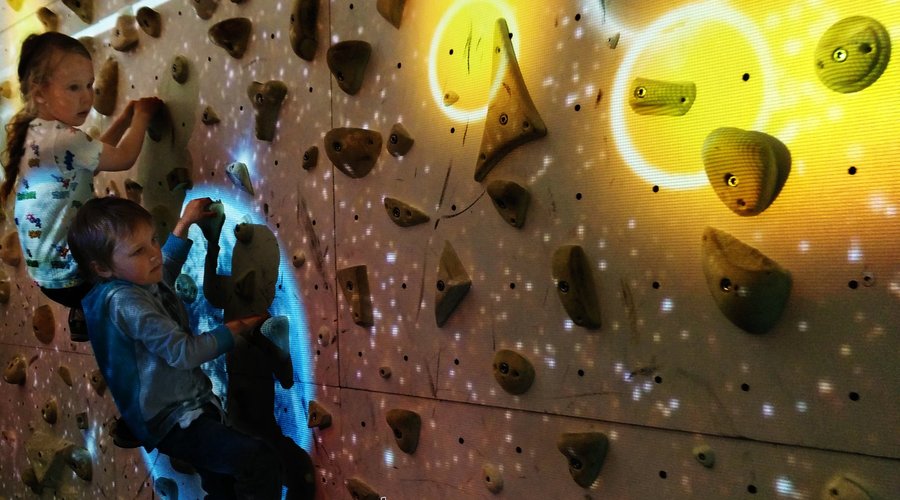 Some climbers having fun our new ACE wall.