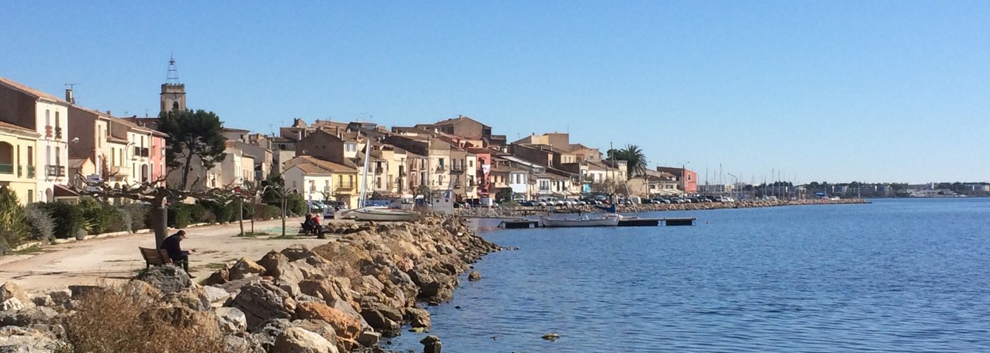 En bord d'étang , avec vue sur Sète ....