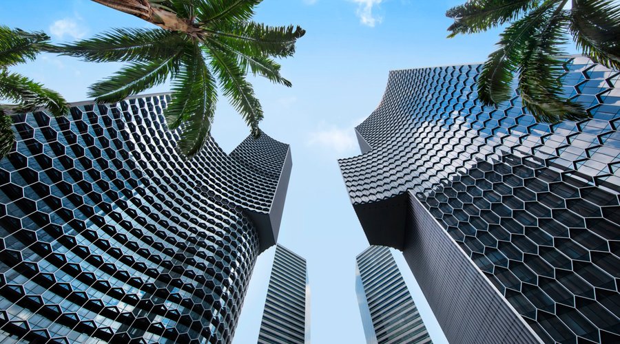 DUO building exterior of Andaz Singapore