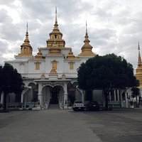 On front of the temple