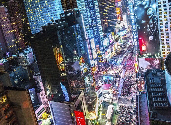 Times Square View on New Years Eve