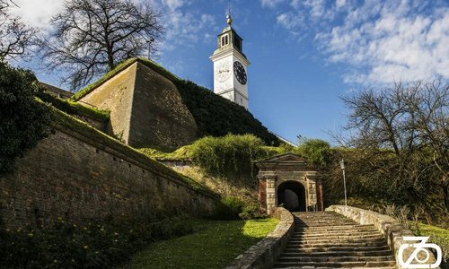 Entrance to the fortress northern part and gate of Ludwig Baden