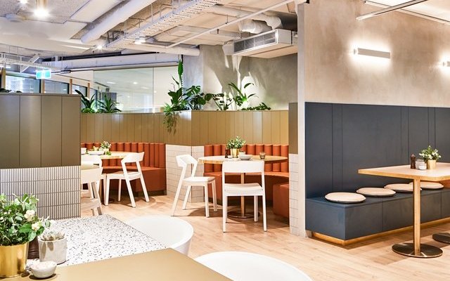 Dine at our sophisticated booths.
