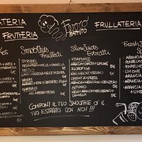 Menu' Frutteria... Estratti, MIlk Shakes, Smoothies e Spremute!!