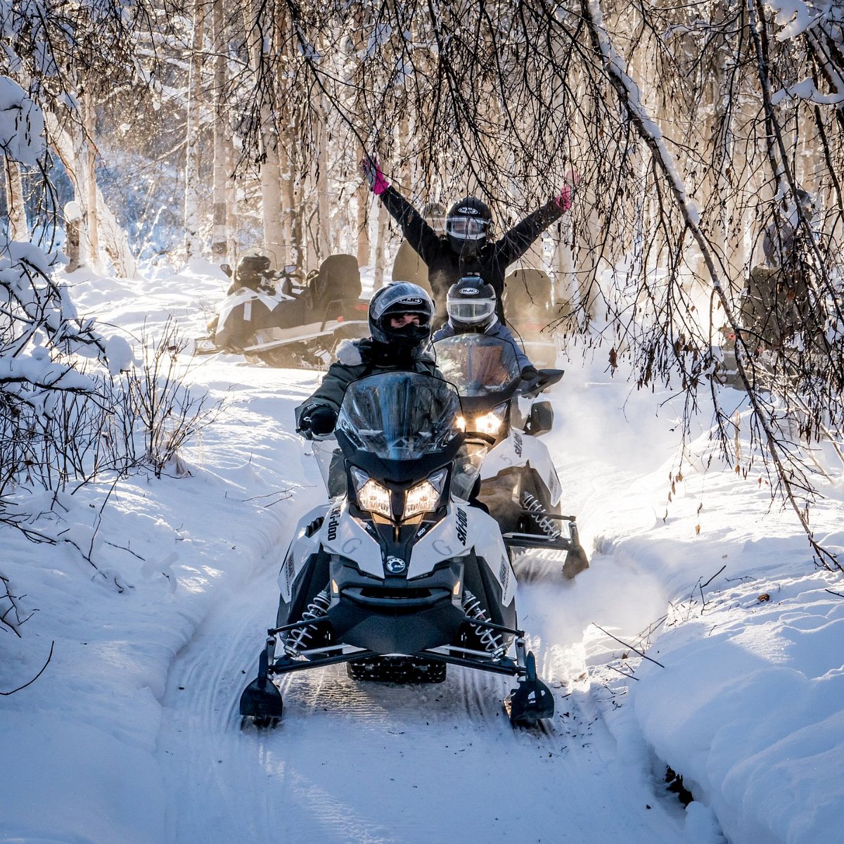 An unusual pairing: ski touring and ice fishing