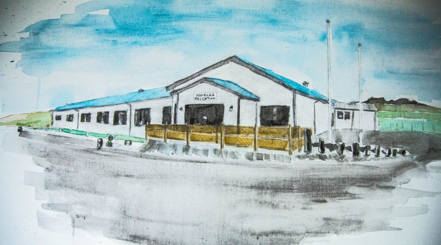 Drawing of our hotel
