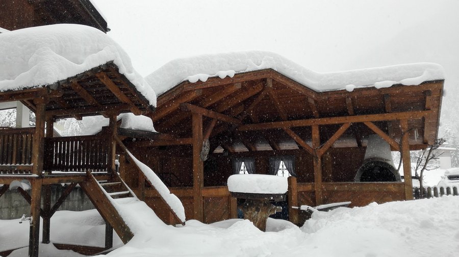 Grillplatz im Winter
