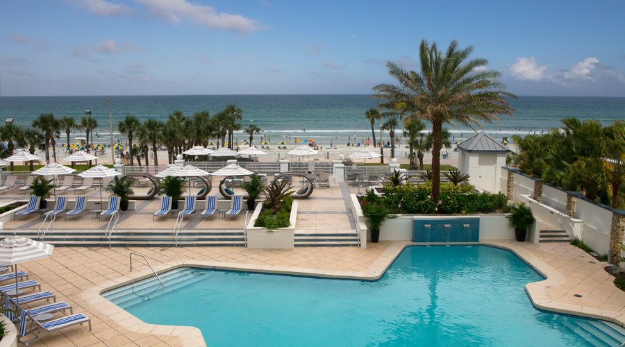 Unobstructed views of the ocean from the expansive resort-style pool deck. Newly renovated in 20