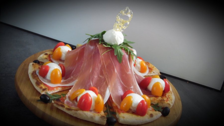 Pizza cascade di Parma