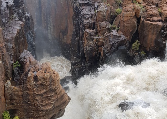 waterfalls next to the potholes