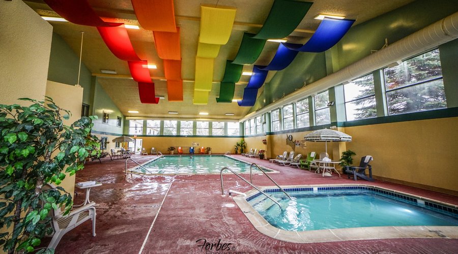 Heated Indoor Swimming pool and over size hot tub 