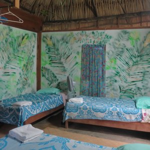Three beds in this hut.