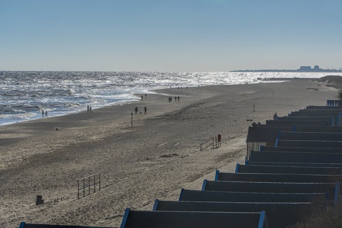 the beach