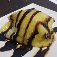 Mil hojas de piña con helado