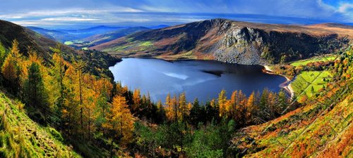 Lough Tay  only a 30 minute stroll up the road.