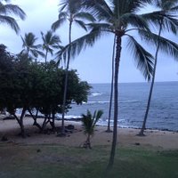 Honl Beach Park as seen from the Kona Reef condos