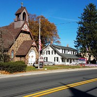 Historic house is located next to our historic church