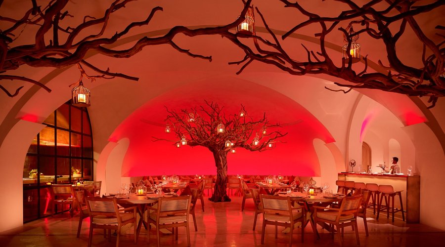 Vibrant colors and an eclectic soundtrack add to the chic atmosphere. 