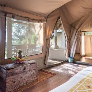 Tent interior