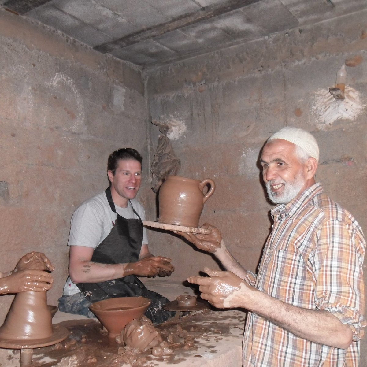 Clase de pintura cerámica, Marrakech
