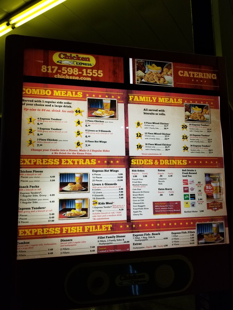 Chicken express prices discount