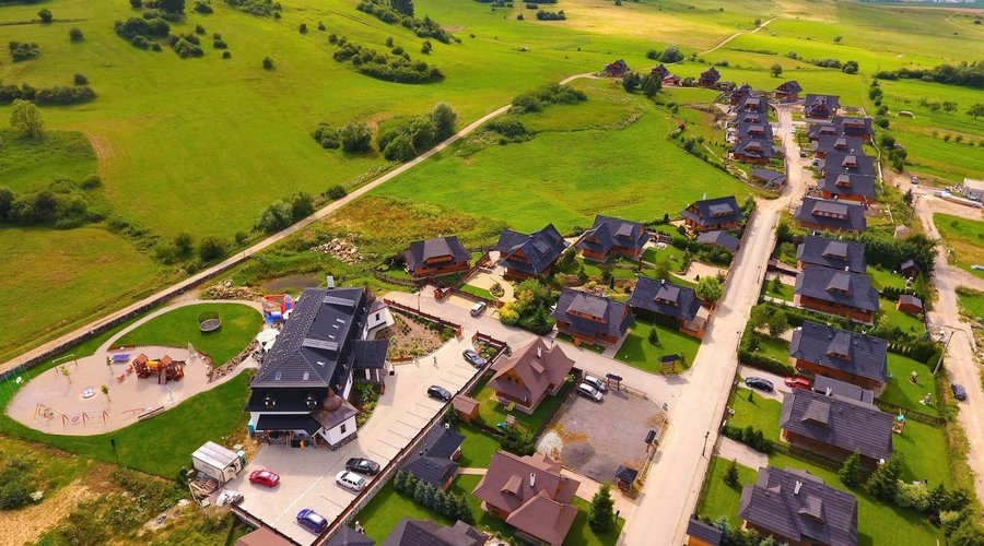 view from the sky- Chalupkovo village