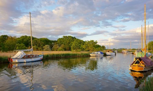 Boats at Horsey Mere © Christopher Hill