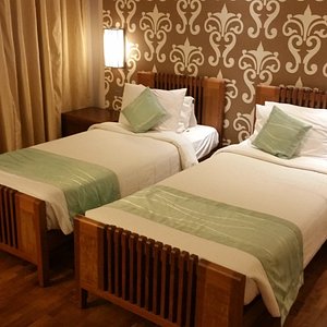 cozy wooden beds