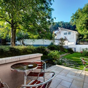 Terrace and garden