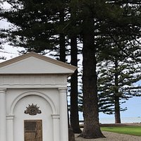 The monument of the Soldiers Memorial Garden, Victor Harbour.