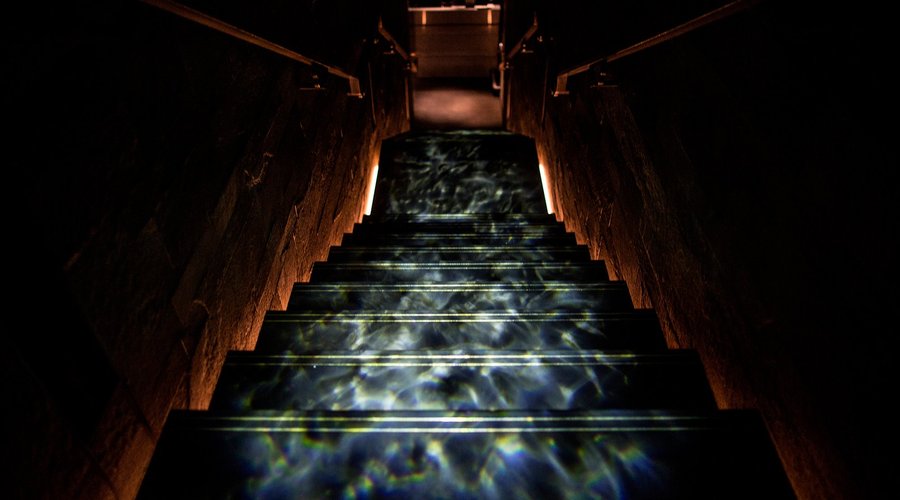 Marbled staircase