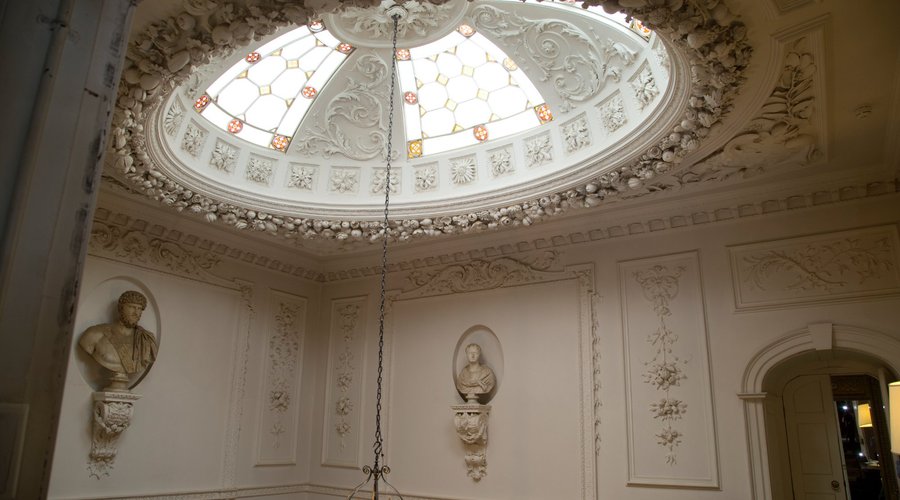Dome in Main Staircase showing bust of Lucius Verus
