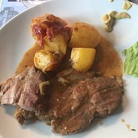 Côté de porc doré au four