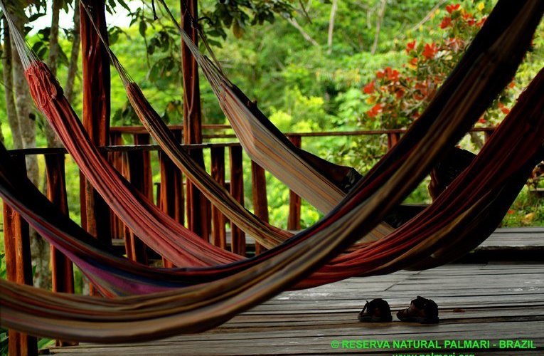 Hammocks with the view over the river.